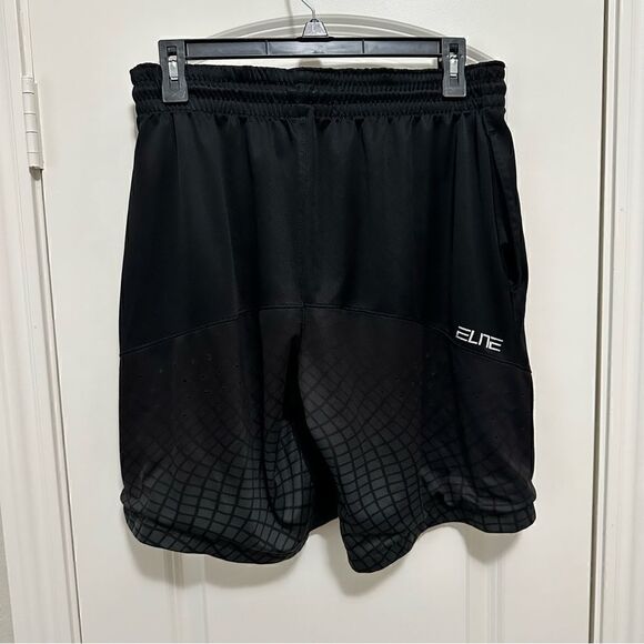 Nike Dri-Fit Black Elite Men’s Athletic Basketball Gym Shorts Size Large - Picture 1 of 6